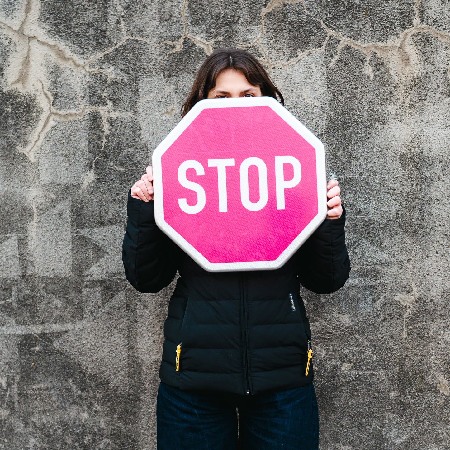 Značka "STOP" růžová 💅