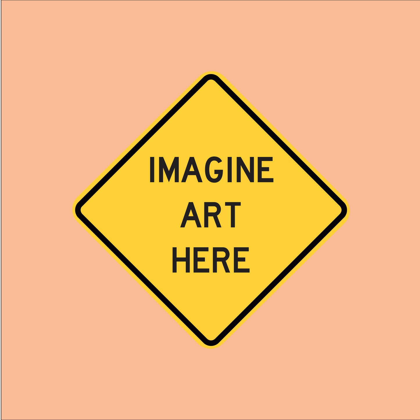 Značka "Imagine art here"