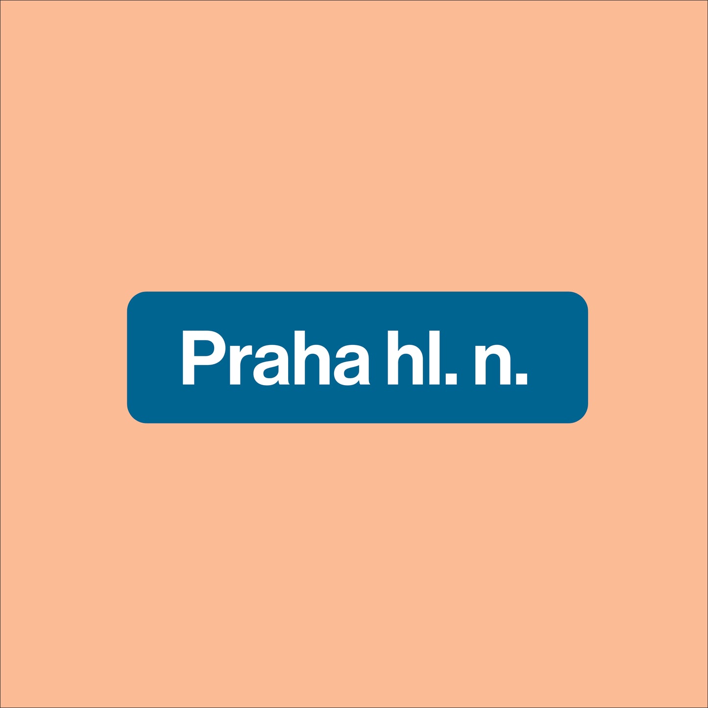 Nádražní tabule, název žst.