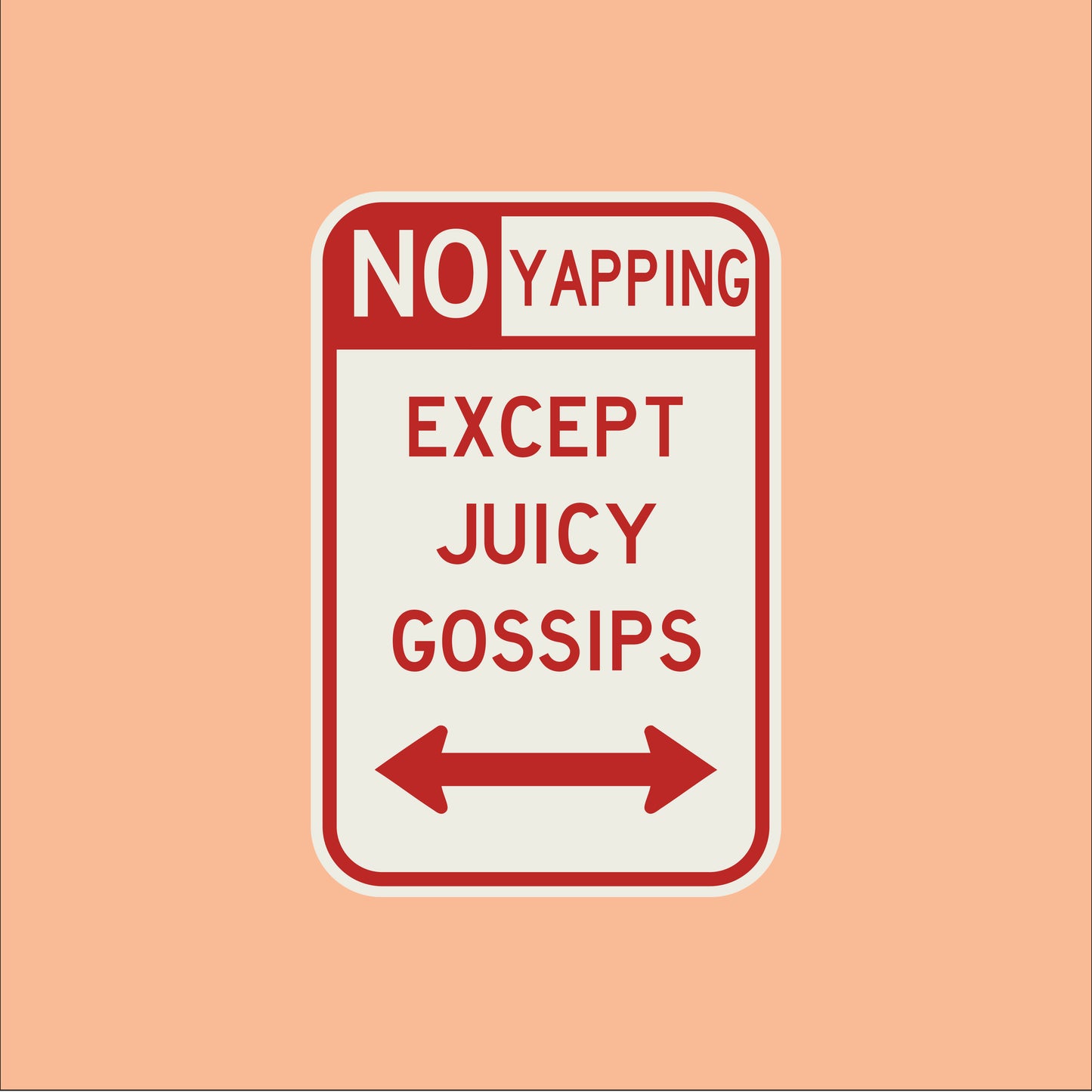 Značka "No yapping"