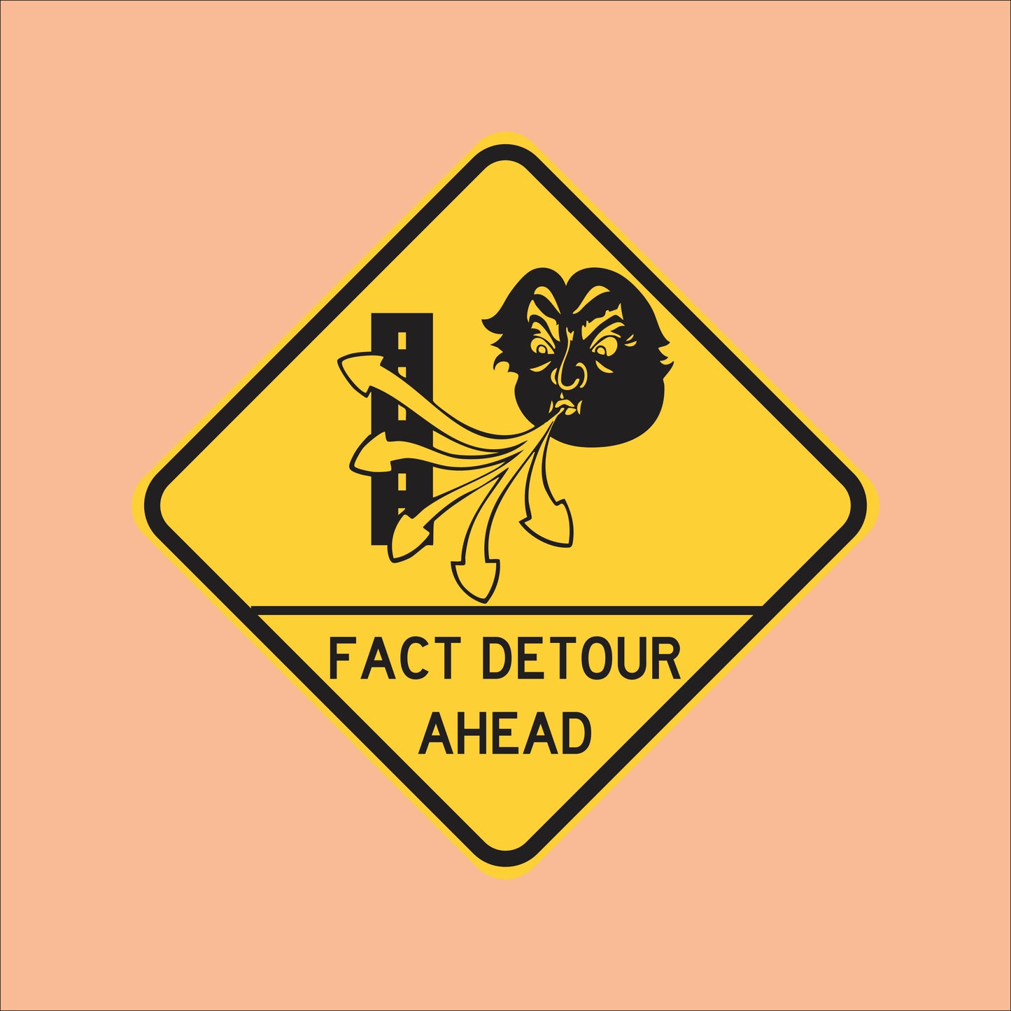 Značka "Fact detour, D. T."