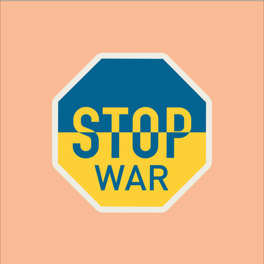 Značka "STOP WAR" Ukrajina