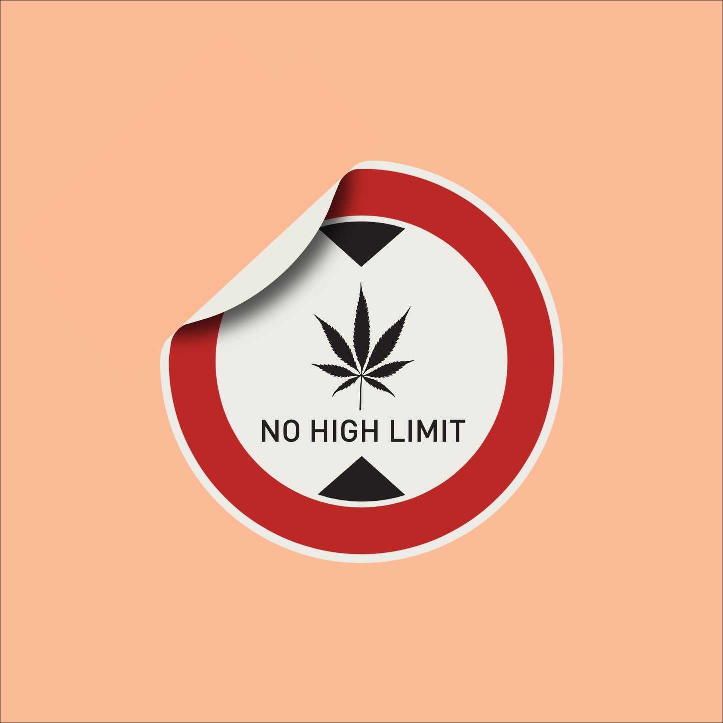 Samolepka "No high limit" 10 ks